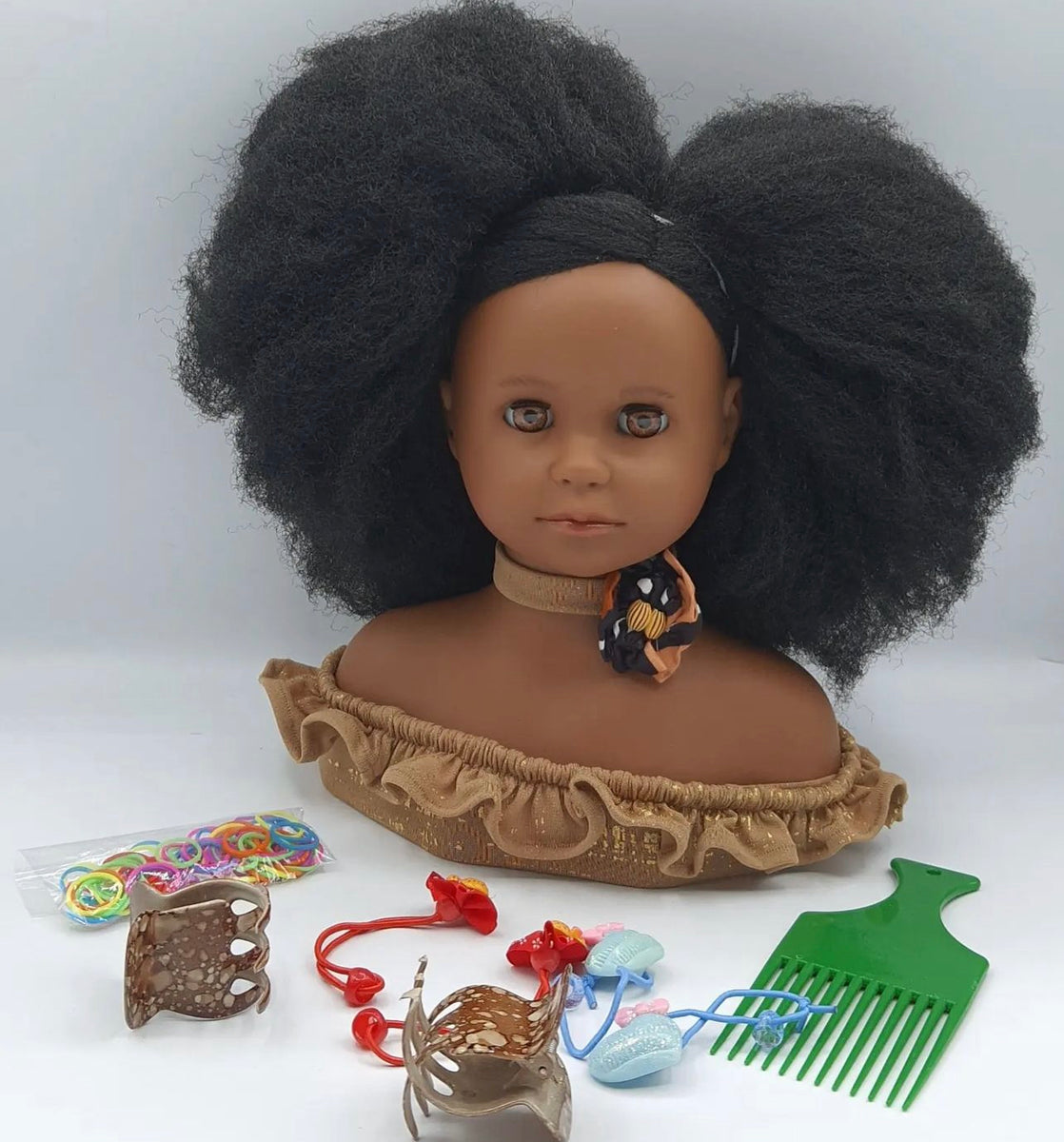 Tête à coiffer afro INAYA