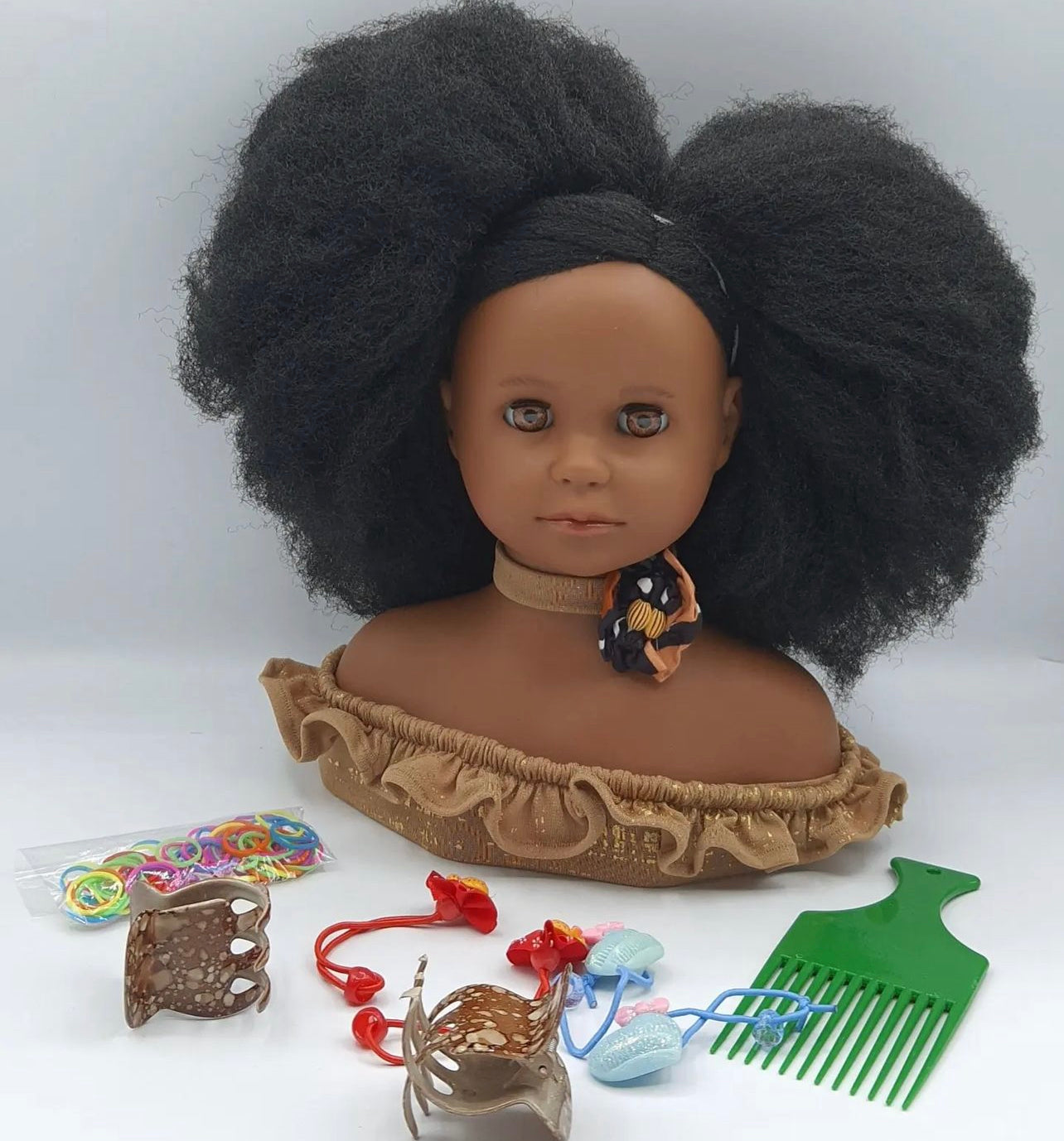 Tête à coiffer afro